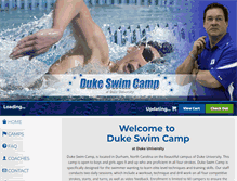 Tablet Screenshot of dukeswimcamp.com